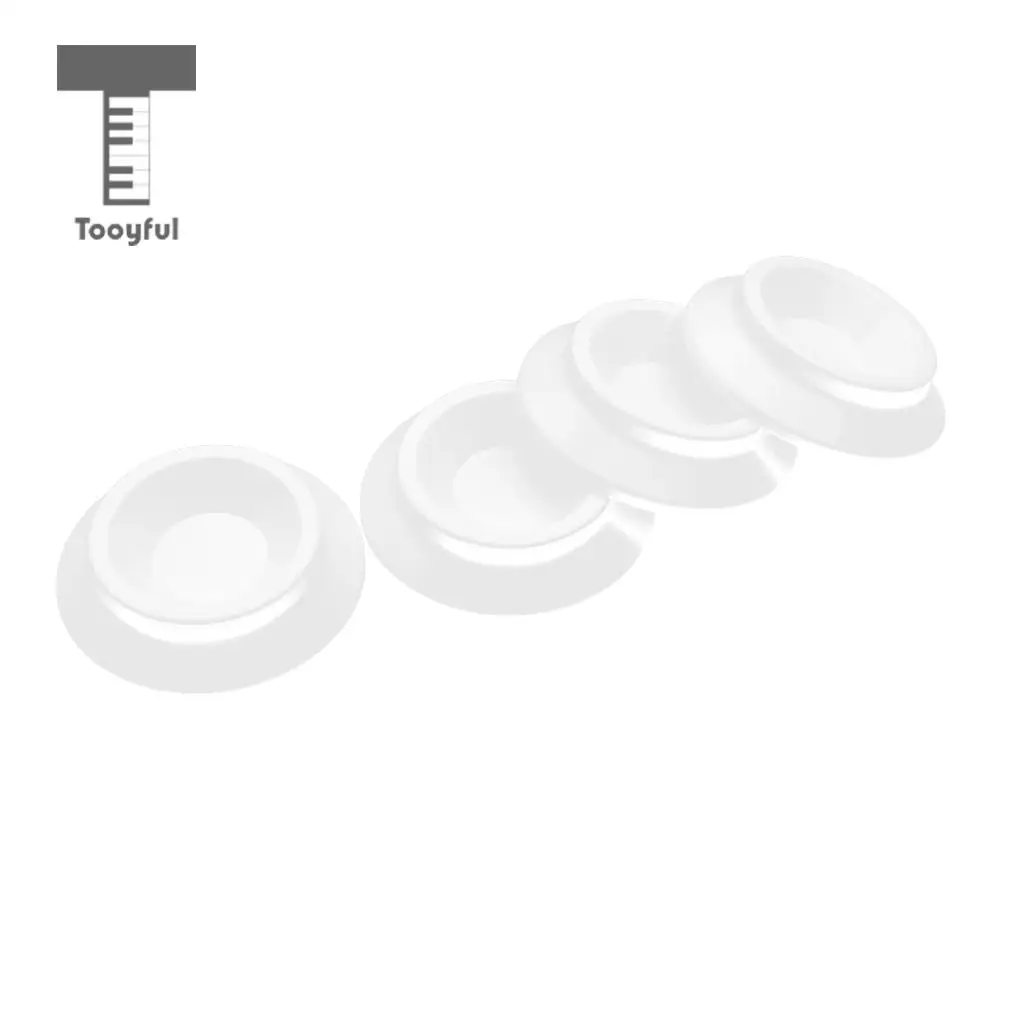 4pcs White Piano Caster Cups Piano Leg Pads for Upright Piano Parts Accessories