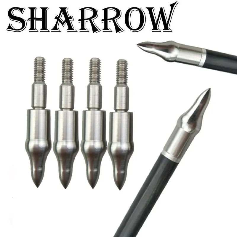 24pcs 150Gr Archery Target Point Arrowhead Tips Stainless Steel