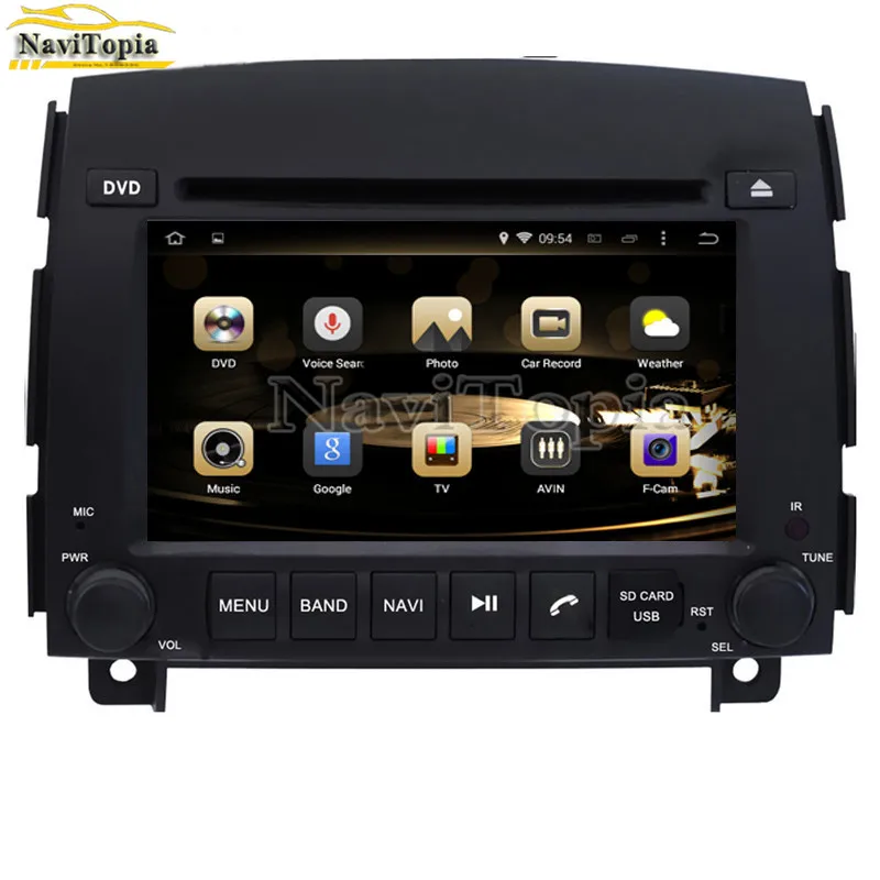 Excellent NAVITOPIA 4G RAM 64G ROM PX6 Six Core Android 9.0 Car DVD Player GPS Navigation for Hyundai Sonata NF Yu Xiang 2006 2007 2008- 10
