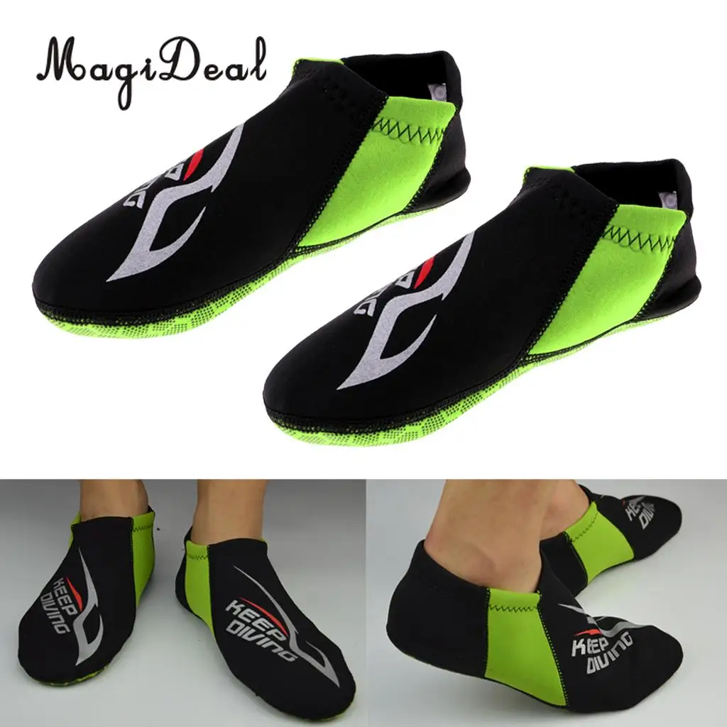 MagiDeal 3MM Neoprene Low Cut Beach Socks In Fins Flippers Non-slip Antiskid Scuba Dive Boots Snorkeling Wetsuit Home Shoes