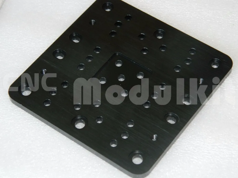 

Openbuilds Aluminum Alloy V-slot 125x125x6mm C Beam X Large Gantry Plate Linear Extrusion 3D Printer Bracket Black CNC Modulkit
