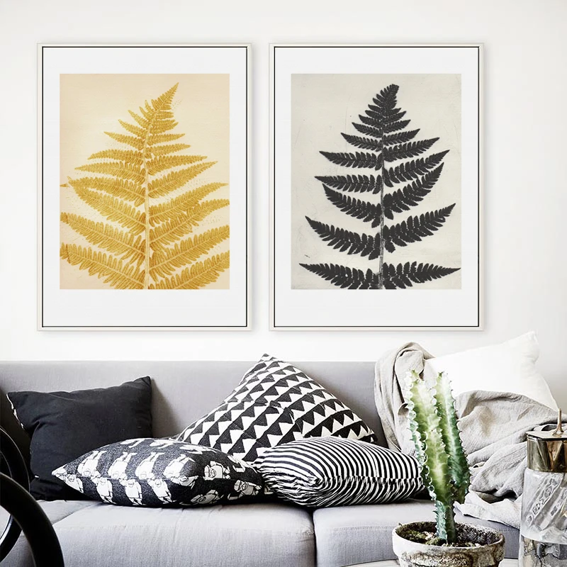 07G-Retro-Plant-Leaf-Specimen-A4-A3-A2-Canvas-Painting-Posters-And-Prints-Home-Art-Pictures (2)