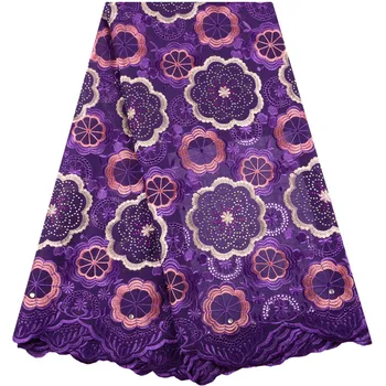 

Purple Swiss Voile Lace In Switzerland High Quality 2018 Cotton Dry Lace Materials Men Embroidery Swiss Voile Lace Fabric Y1421