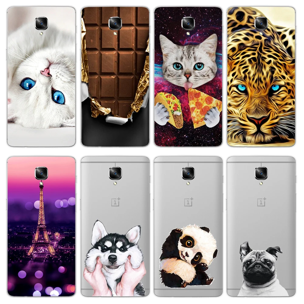 

For One plus 3 5t Case Oneplus 3 5t Case Fashion Soft Silicone TPU Phone bag For Oneplus3 Oneplus 3T One Plus 3 5 T Back Cover