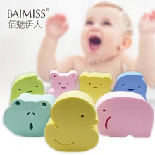 Baimiss губка для ванны с героями мультфильмов, ультра мягкая детская губка для чистки всего тела, средство для удаления грязи, банные щетки, отшелушивающая ванна, уход за телом