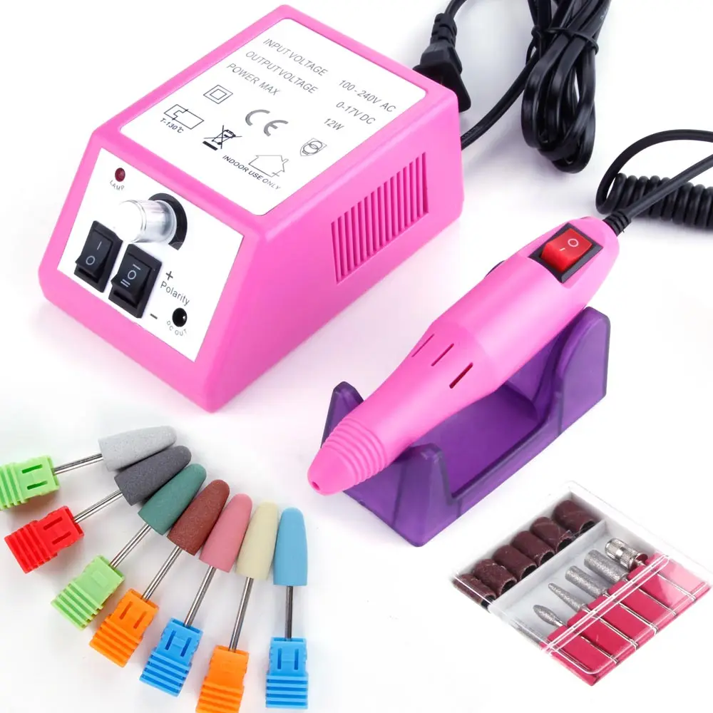 

Electric Nail Drill Machine Manicure Pedicure Tools Kit Nail Polisher Grinding Glazing Machine For Gel Polish 1Pcs Cuspidal Head