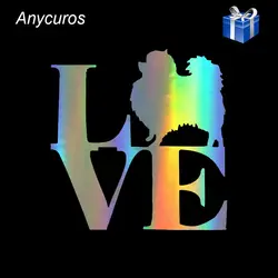 Anycuros креативная Индивидуальность Мода Любовь Померанский автомобиль стикер 13,5 см * 13,9 см