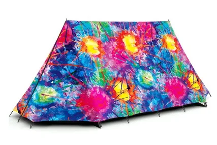 3-4 Person All Pattern Double Layer Camping Tent Hiking Music Festival