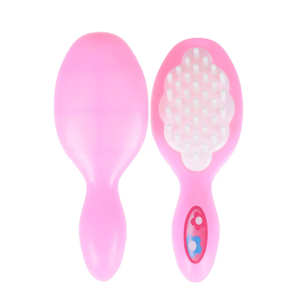 

1pcs Children best Birthday Gift Doll House Room Decoration Accessories Pink Comb fit for Doll