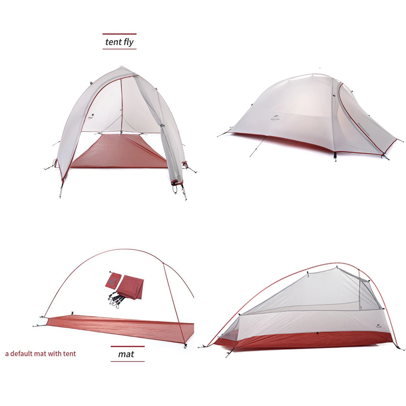 Палатка Naturehike CloudUp туристическая Ультралегкая водонепроницаемая 20D/210T|Палатки| |