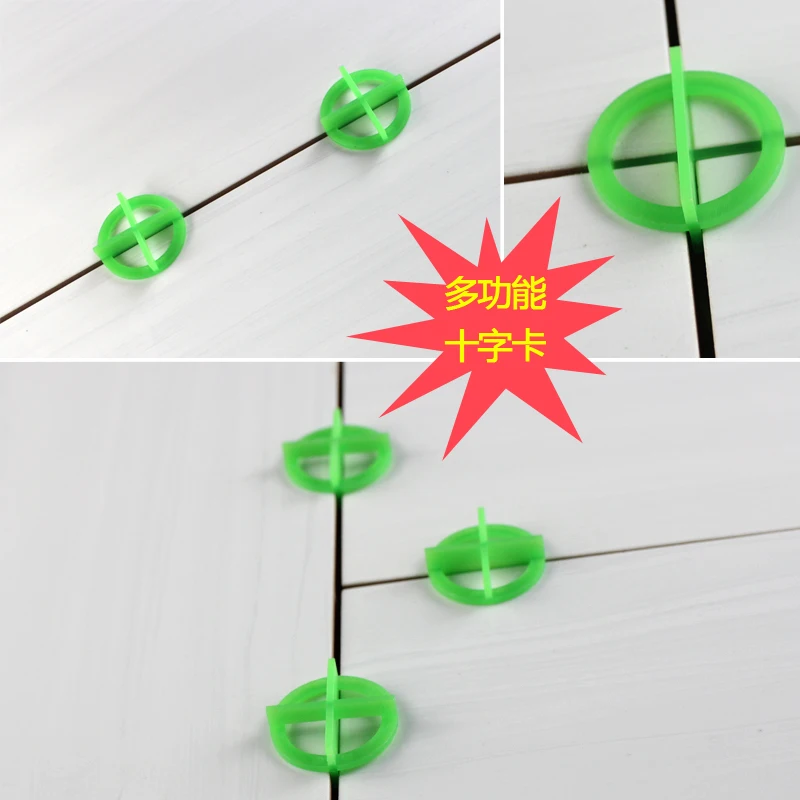 100 шт./лот 1,5 мм зеленый крест плитки выравнивания системы база кепки Spacer полы