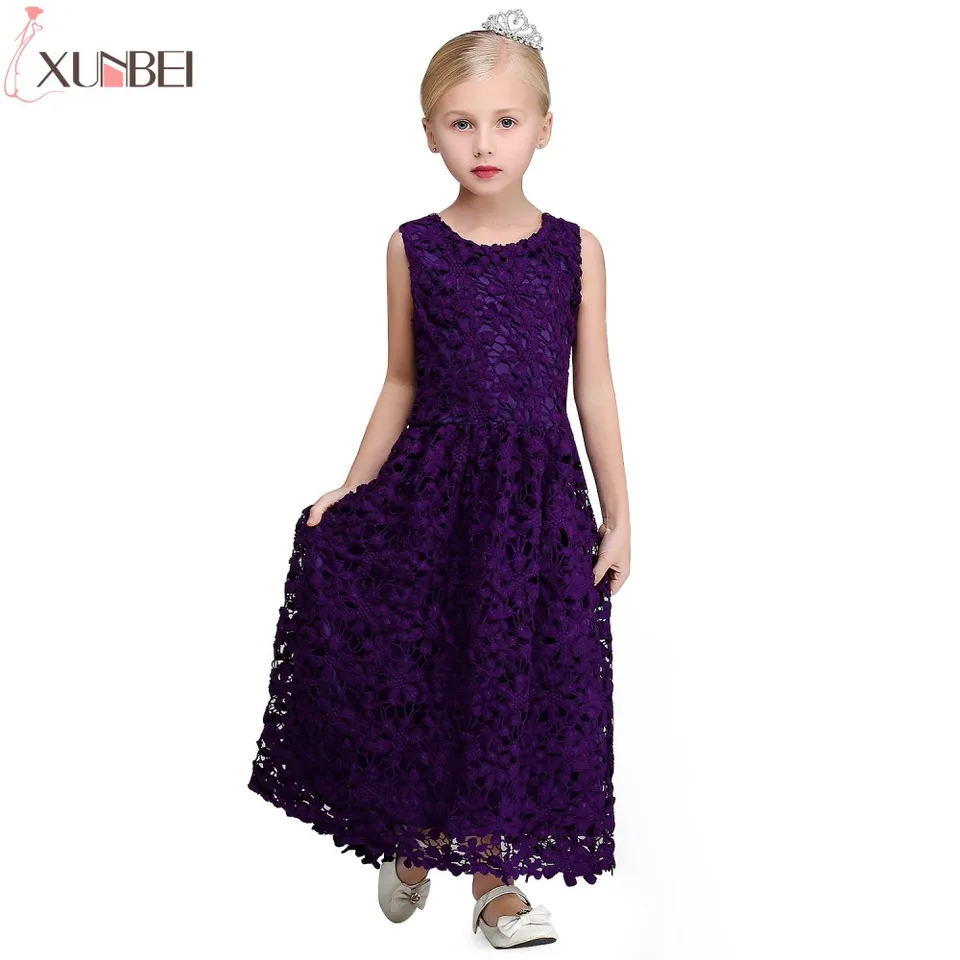 dark purple lace dress