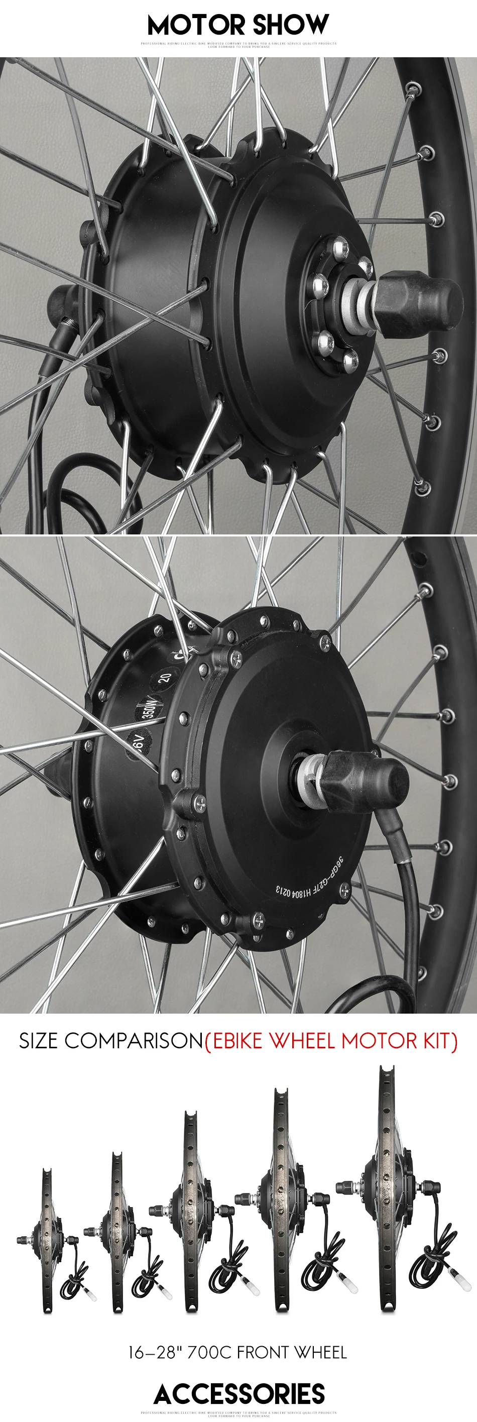 Комплект для преобразования велосипеда G24F 36 V 250 W регулятор для электровелосипеда мотор 2"-28" bycicle мотор для переднего колеса с LCD5 BLDC мотор велосипедные наборы