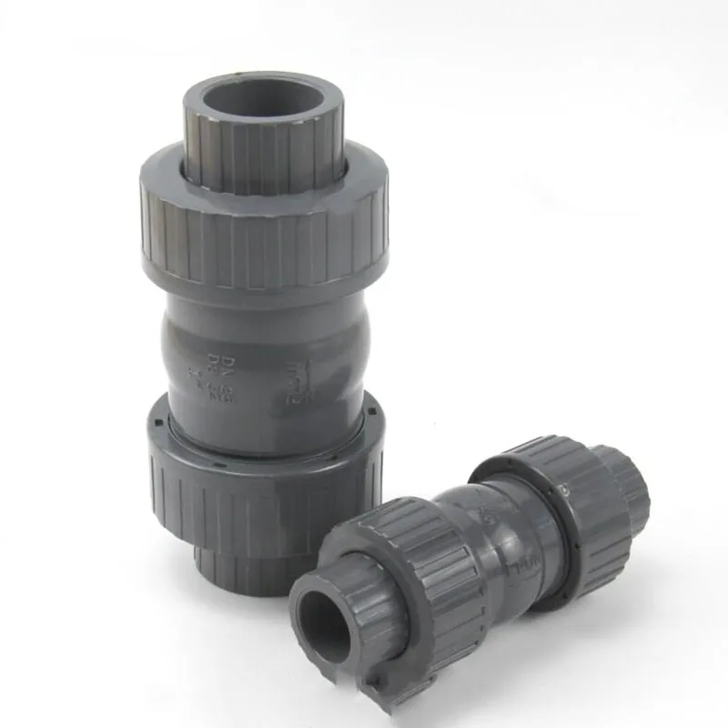 

Inner 20MM 25MM 32MM 40MM 50MM PVC plastic check valve Ball stop valve