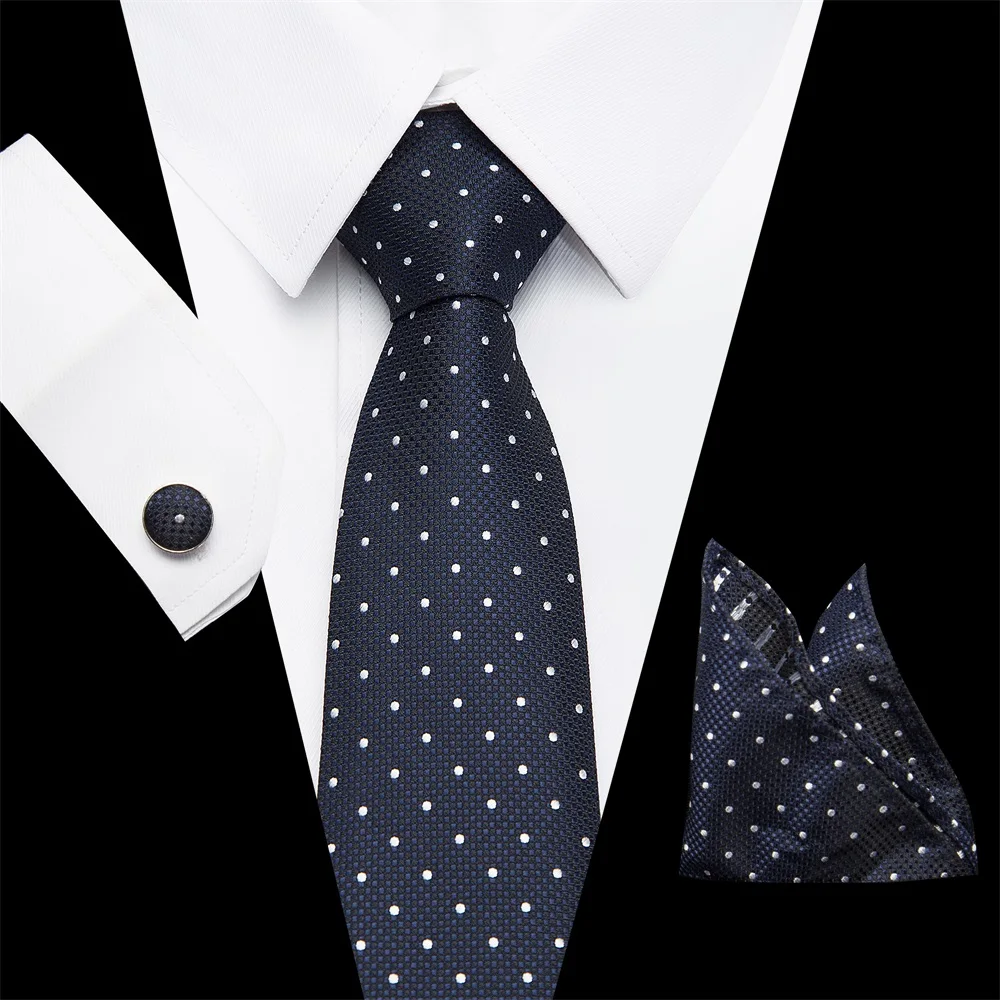 Men/'s Long Solid Tie Hanky Cufflinks Sets Last Silk Ties Formals Wedding Party