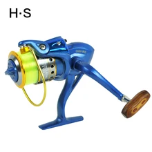 PreLoading Spinning Fishing Reel carp fishing reels left right handle metal stainless steel shaft rear drag wheel plastic spool