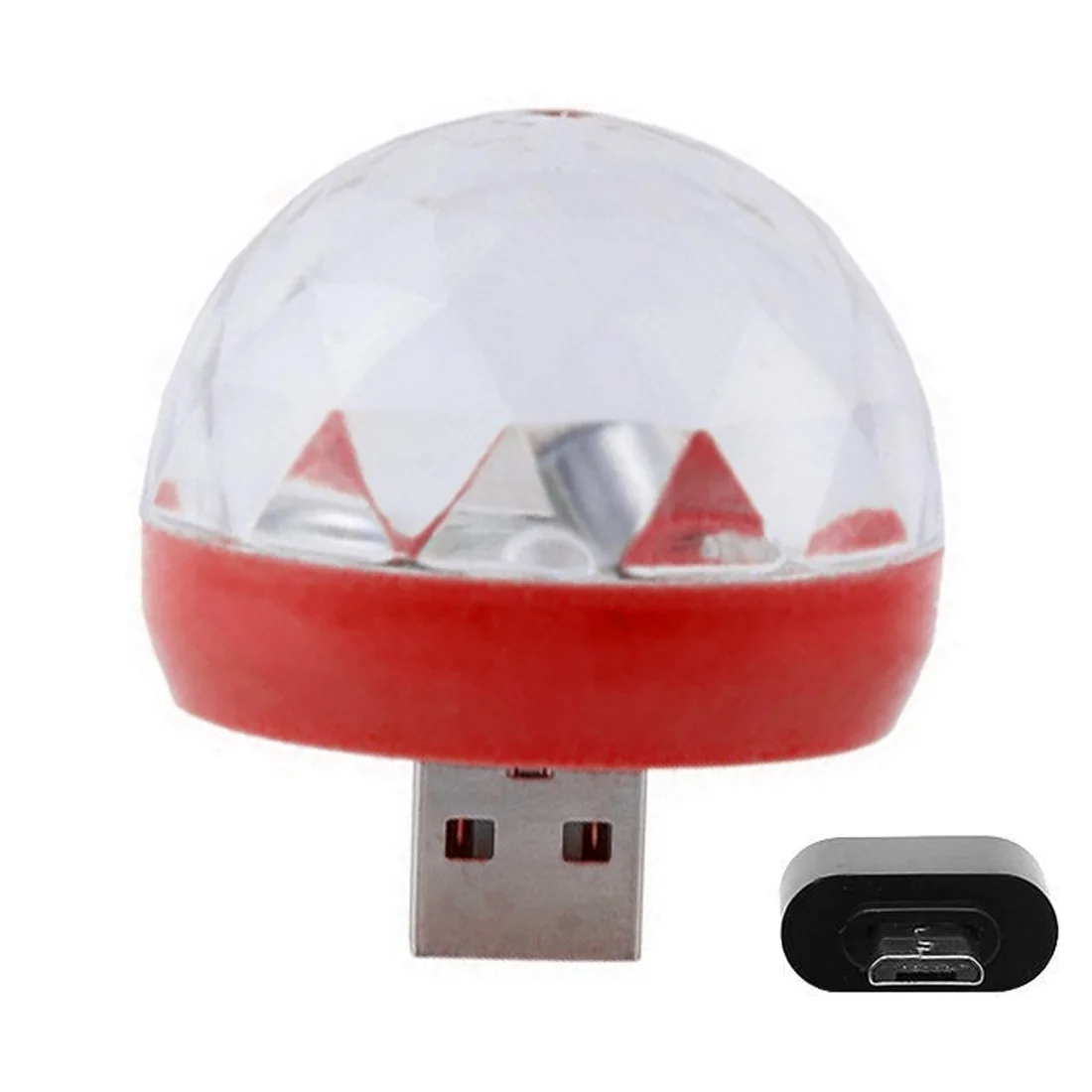 Мини красочные DJ маленькая Волшебная usb зарядка диско сценическая лампа 4 Вт лампа с голосовым управлением для мобильных телефонов Android