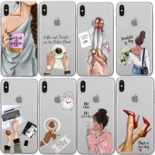 ОК, но сначала кофе чехол для телефона s для iphone XS MAX 7 7Plus Мягкий силиконовый чехол для iphone 5S XR 6 6plus 6splus 8 8plus задняя крышка