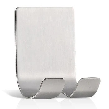 

YHYS Razor Holder Plug Holder Hook with Self Adhesive - Brushed Stainless Steel (4 Pack)