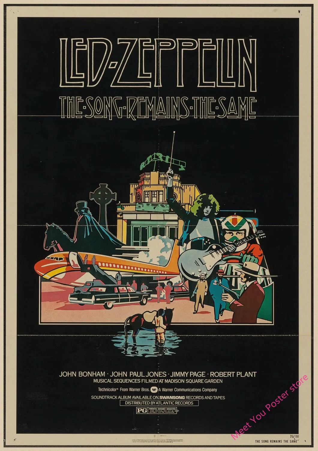 Led Zeppelin рок-музыка постеры для украшения дома Винтажный стиль Ретро Рок постеры настенные наклейки для дома Художественный бренд Декор для спальни A1