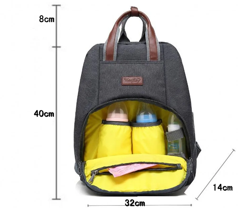 Новые детские пеленки мешок Мумия материнства пеленки мешок большой Ёмкость маленьких сумка рюкзак дизайнер кормящих сумка