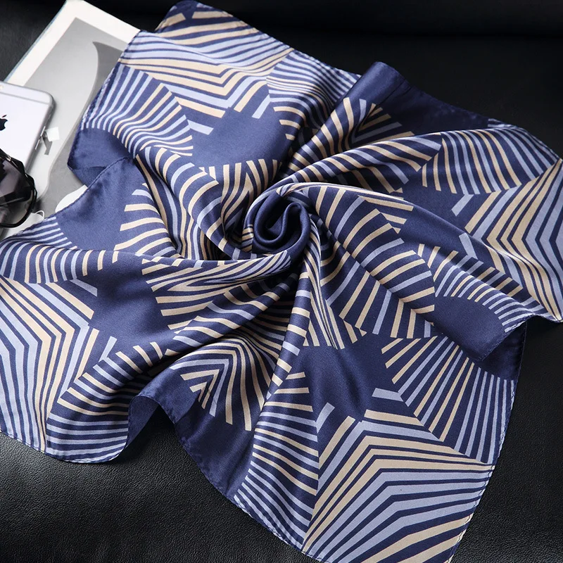 DANKEYISI Модный Шелковый шарф для мужчин квадратный роскошный мужской шарф бренд Desigual цветочный принт шарфы Bufanda Hombre 50*50 - Цвет: 3