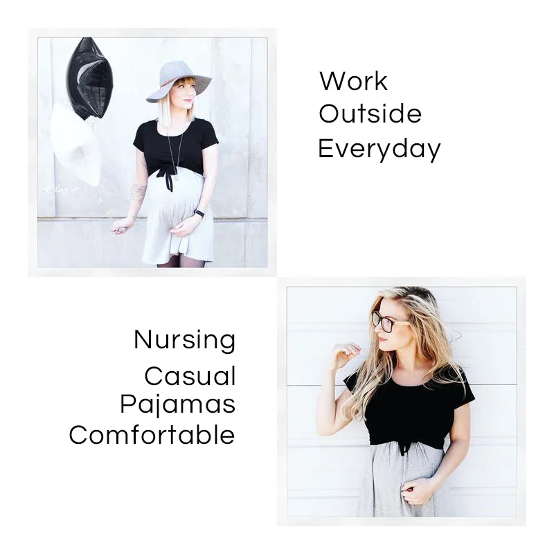 Maternity dress nursing fit