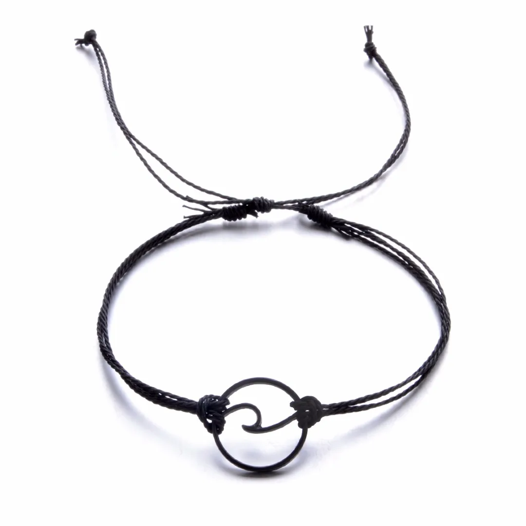 3pcs/set Bohemian Women Wave Bracelets Fashion Weave Rope Chain Set Adjustable Charm Bracelet Bangles Shellhard Boho Jewelry