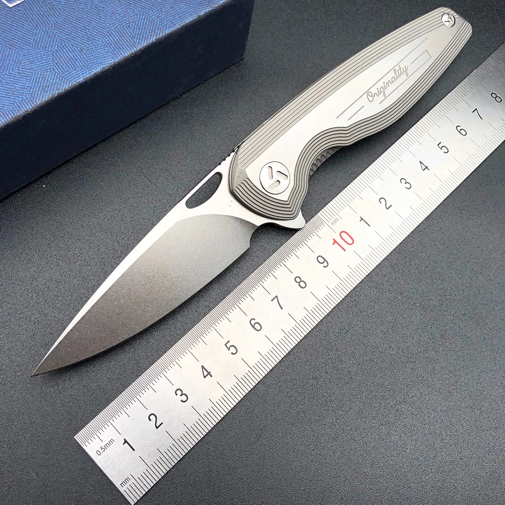

BMT Heavy Metal Tactical Survival Folding Blade Knife VG-10 Blade Titanium Handle Camping Pocket Knives Hunting Outdoor Knife