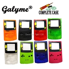 Горячая полный набор Пластик Корпус Limited Экран объектив Комплект В виде ракушки чехол подходит Gameboy Цвет ремонт мальчик Цвет игровой консоли w /резиновые прокладки