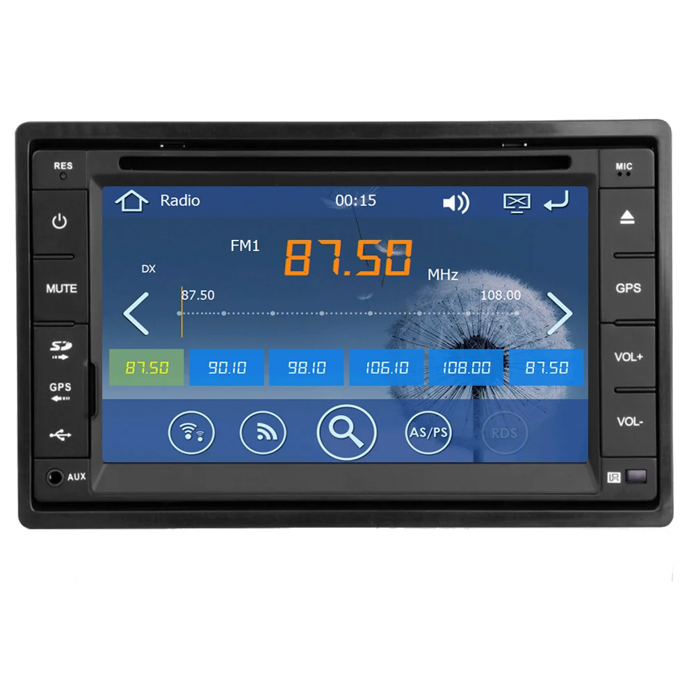 Excellent 3G Stereo Auto System win8 GPS Map Car DVD HeadUnit 6.2 Inch EQ In Deck USB BT Autoradio PC FM AM Radio SD 3D 2