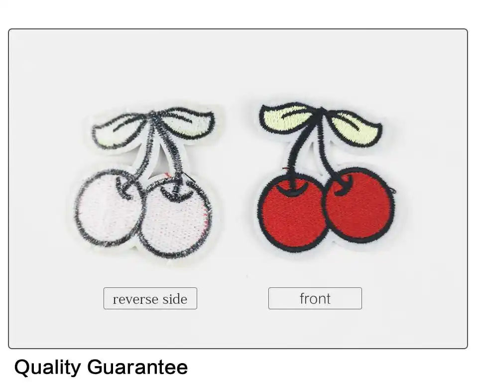 Embroidered Cartoon Iron On Patches Garment Butterfly Bird Tongue Flowers Ice Cream Bow Duck Patches For Clothes Fabrics (4)