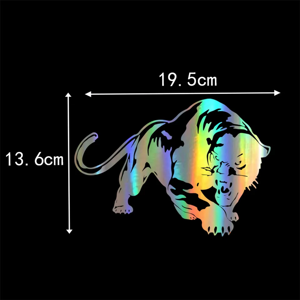 Anycuros Car Stickers 3D Fiery Wild Panther Hunting Funny Sticker On Car Stickers and Decals Rear Window Vinyl Car Styling 19.513 (4)