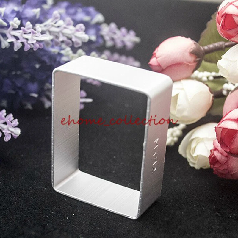 

Durable Rectangle Shape Mousse RingCake Decorating Tools Aluminum Alloy Cake Mold Fondant Cookie Biscuit Mold DIY Baking Cutters