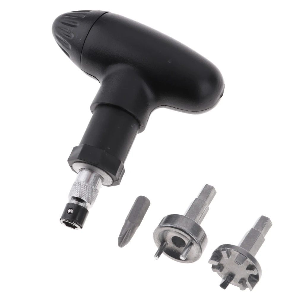 2019 MagiDeal Pro Golf Shoes Spikes Remove and Replace Wrench Tools Twist Nail Puller Golf Training Aids with 3 Adapters 