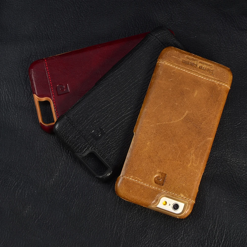 Pierre Cardin Роскошный чехол из натуральной кожи для iPhone XS max X 6/6S Plus iphone 7/7 8/8 задняя