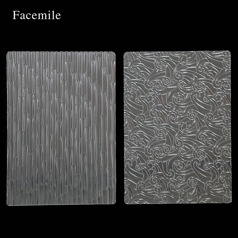 Facemile 6pcs Different Plastic Pattern Texture Mat Fondant Cake