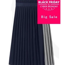 Женская новая мода весна хит цвета шнуровка Высокая талия плиссированная длинная юбка в пайетках 2 цвета d395