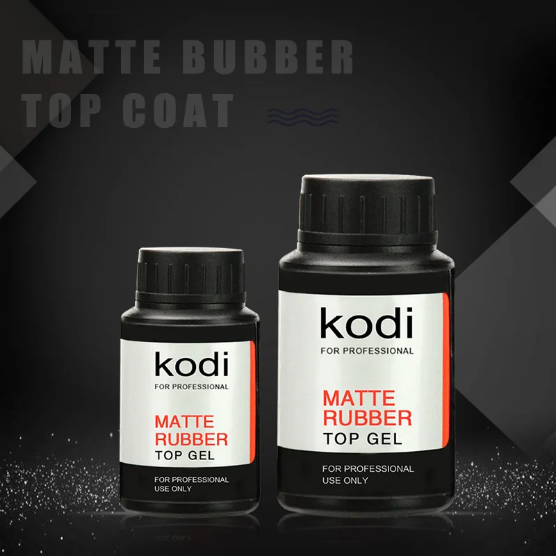 2017 New Kodi Rubber Matt Top Coat 30ml/ 14ml UV LED Nail Gel Polish Soak-Off Matt Top Varnish Transparent Color Primer Lacquer
