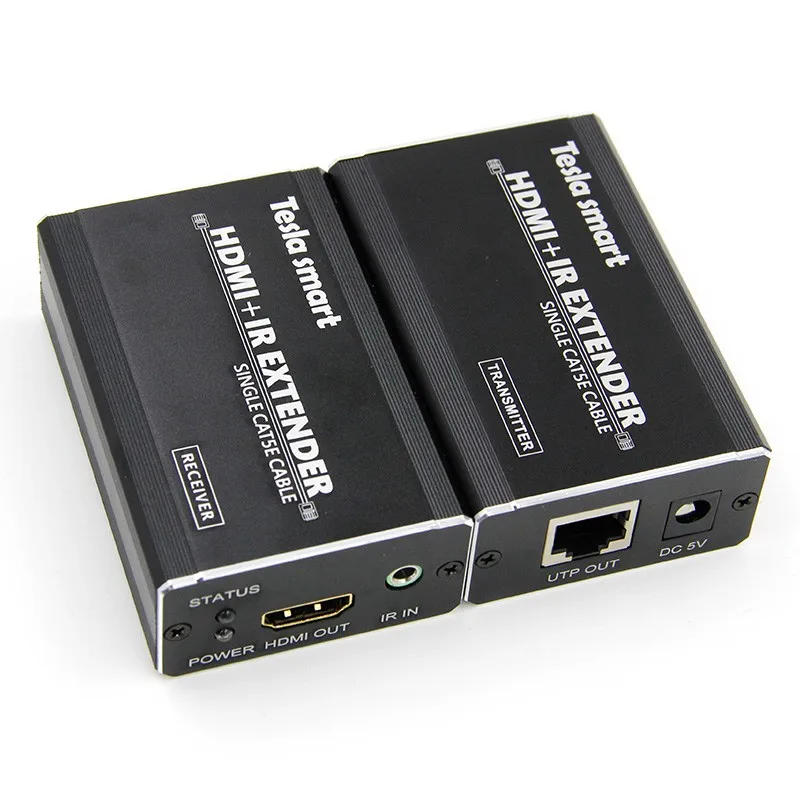 200ft/60 м HDMI Extender более single-wire CAT5e/6 Extender Разъем с ИК-пульт дистанционного управления Поддержка HDTV 1080 P HDCP