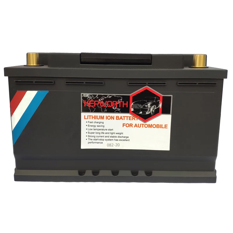 

082-20 VDE Motor Car LiFePO4 battery 12V 82AH CCA 2100A Jump Starter With BMS Voltage Protection lithium iron battery