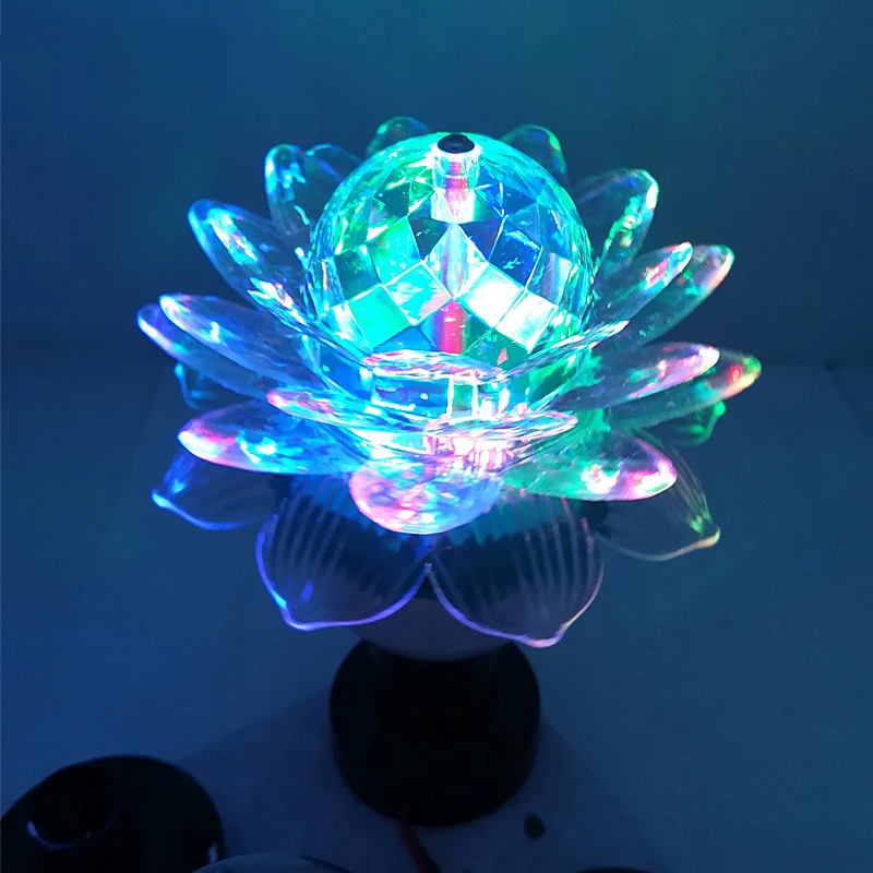 

85-265V LED Bulb lamp 3W E27 Base Crystal Stage Light Magic Auto Smart Rotation LED flower Bulb Party show Disco Bar home Dance