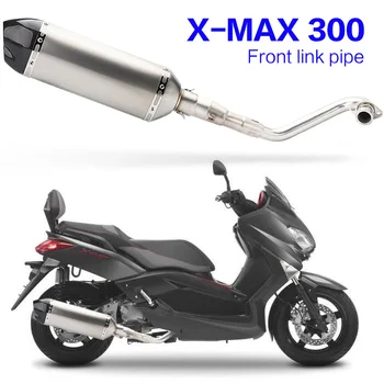 

xmax300 Full System For yamaha XMAX300 XMAX 300 2017-2018 Slip-On Exhaust Muffler Escape stainless steel Middle Link Pipe