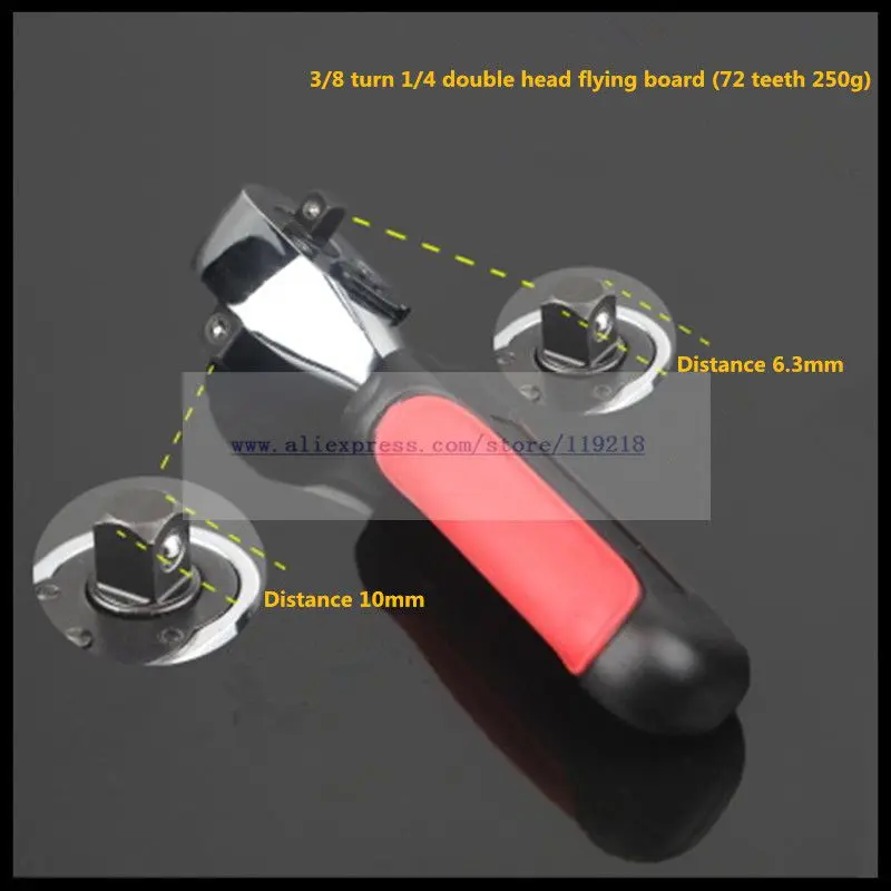 Ratchet гаечные ключи 1/4 "3/8" 1/2 "разъем драйвер шестигранный ключ длина регулируемый 72 Зубы рычажный ключ храпового механизма