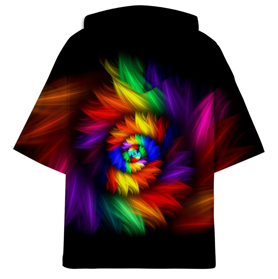 3D Tie Dye Flashbacks Толстовка Футболка мужская женская цветная психоделическая Футболка модная Harajuku фирменная футболка одежда