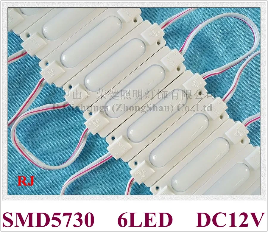 Инъекций светодио дный модуль свет светодио дный pixel Модуль для знака букв DC12V 1,6 Вт SMD5730 6 светодио дный 70 мм * 20 мм алюминий для нас Азии