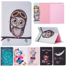 For ipad pro 10.5 Butterfly Owl Bear Cartoon PU Leather Flip Stand Cover Cases For Apple IPad Pro 10.5'' Tablet Case Fundas