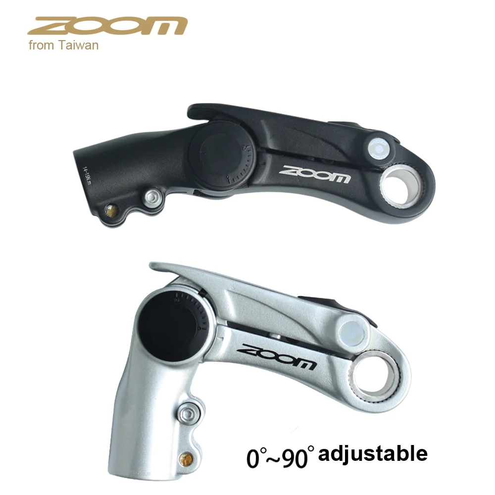 

ZOOM MTB Mountain Road Bike quill stem 28.6mm fork steerer tube Quick Release QR adjust hybrid bike Handlebar stem Rise 25.4mm