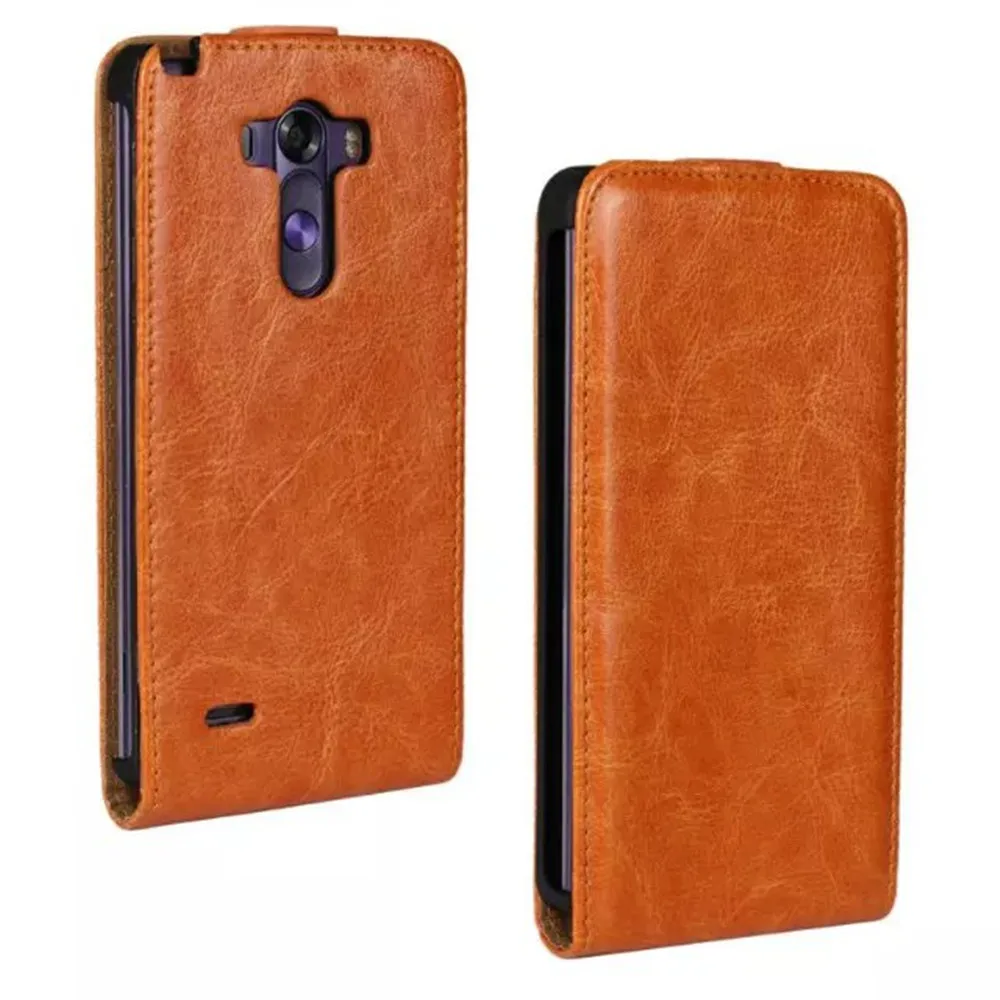 Ultra Thin PU Leather Phone Case Magnetic Buckle Vertical Flip Mobilephone Cover Cellphone Protection Accessories For LG G3