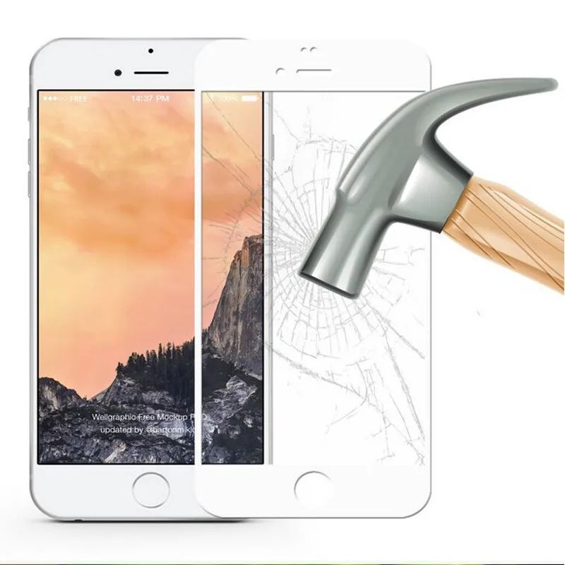 Full Coverage Cover Tempered Glass For iPhone 7 plus Super explosion